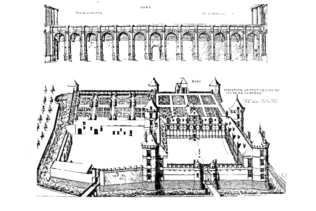Château de Bury: Jacques Androuet du Cerceau: Les plus excellents Bastiments de France (Paris 1576/79)