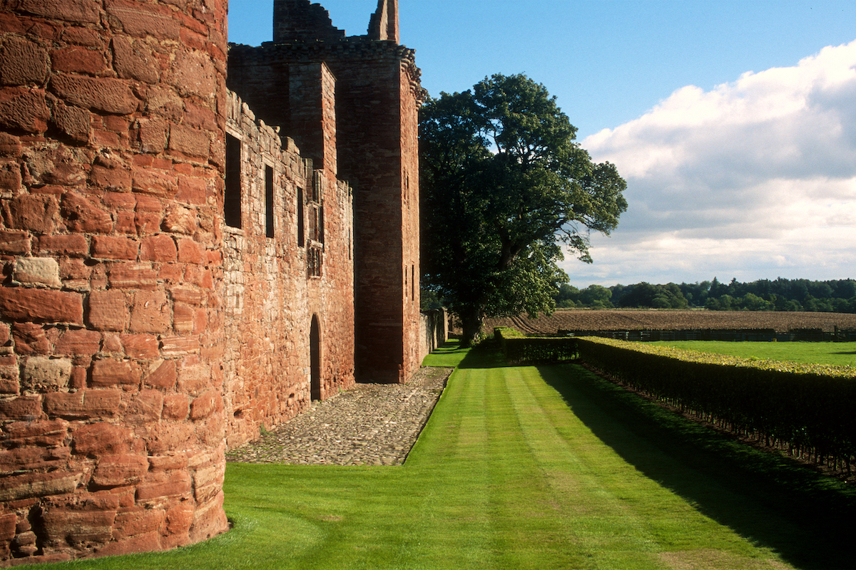 Earl David extension and Stirling Tower seen across the former moat, Edzell &copy; Thomas Deckker 2011