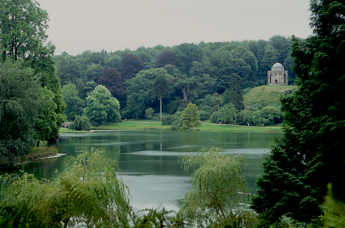 Temple of Apollo, Stourhead, seen across the lake &copy; Thomas Deckker 2013