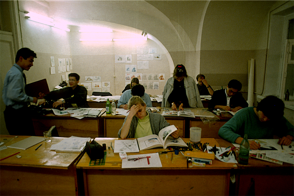 AA Diploma 11 1988-89: Workshop in the former Rozhdestvensky Convent, Moscow Architectural Institute