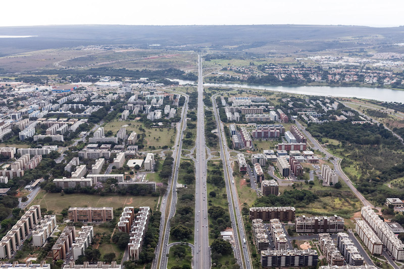 Aerial View of Brasília, Distrito Federal, 2013