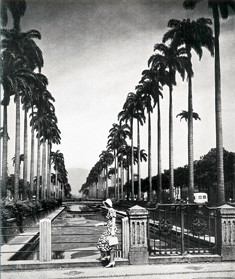 Rio: publicity photograph for SS Normandie, Canal do Mangue